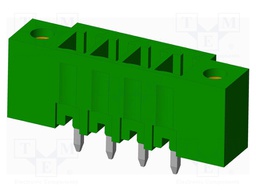 Connector: pluggable terminal block; socket; male; straight; THT