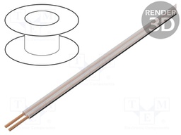 Wire: loudspeaker cable; 2x4mm2; stranded; OFC; transparent; PVC
