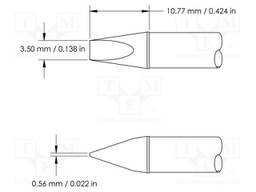 Tip; chisel; 3.5mm; 510°C; for soldering station