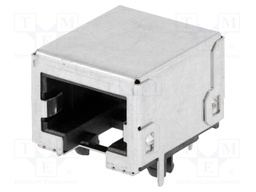 Socket; RJ45; PIN: 8; Cat: 5e; shielded; gold-plated; Layout: 8p8c