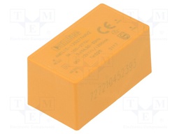 Converter: AC/DC; 15W; Uout: 12VDC; Iout: 1.25A; 85%; Mounting: PCB