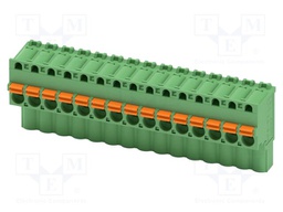 PCB connector, nominal cross section: 2.5 mm?, color: green,