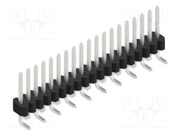 Connector: pin strips; pin header; male; PIN: 19; 1.27mm; SMT; 1x19