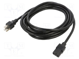 POWER CORD, 5-15P/IEC C13, 4.57M, 10A