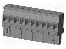 Connector: pluggable terminal block; plug; female; angled 90°
