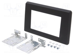 Radio frame; Nissan,Opel,Renault; 2 DIN; black