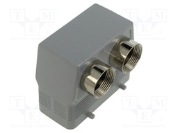 Enclosure: for HDC connectors; C-TYPE; size 77.27; high; PG21