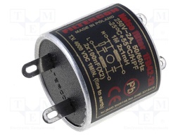 Filter: anti-interference; mains; 100nF; 1mH; Ioper.max: 2A; 250V