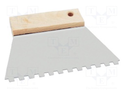 Spatula; L: 150mm; stainless steel; Tipwidth: 6mm