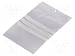 Self-seal bag; L: 150mm; Width: 100mm; Thick: 0.05mm; polyetylene