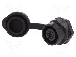 Socket; Connector: circular; size 16; 02; female; PIN: 5; for latch