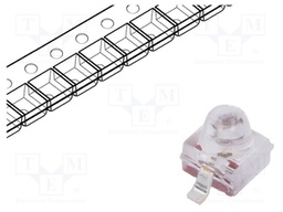 LED; SMD; Gull wing; red; 250÷1000mcd; 2.21x2.08x2.92mm; 15°; 20mA