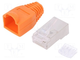 Plug; RJ45; PIN: 8; Cat: 6; shielded,with protection; Layout: 8p8c