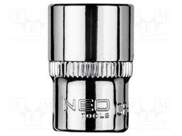 Socket; 6-angles,socket spanner; HEX 12mm; 1/4"