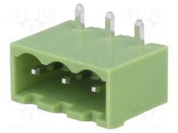 Pluggable terminal block; Contacts ph: 5.08mm; ways: 3; socket