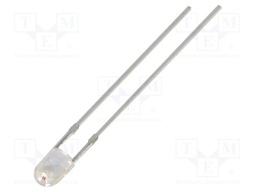 LED; orange; 3mm; 3000÷4200mcd; 60°; Front: convex; 2.1÷2.6VDC