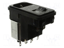 Connector: AC supply; socket; male; 2A; 250VAC; -25÷85°C; 700uH