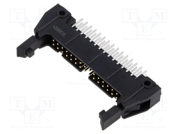 Socket; IDC; male; PIN: 30; straight; with long latch; THT; 5A; 3000