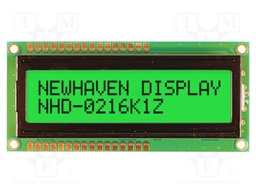 Display: LCD; STN Negative; 16x2; grey; 80x36mm; LED; 5V