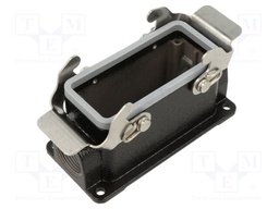 Enclosure: for HDC connectors; -40÷125°C; Enclos.mat: zinc alloy