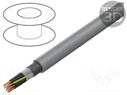Wire; BiT 500 C; 14G0.75mm2; tinned copper braid; PVC; grey