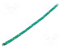 Rope; polypropylene; Ørope: 4mm; L: 100m; with a core; green