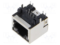 Socket; RJ45; PIN: 8; shielded,with LED; Layout: 8p8c; THT