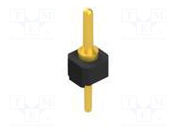 Connector: pin strips; pin header; male; PIN: 1; 2.54mm; THT; 1x1