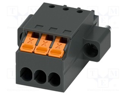 PCB connector, nominal cross section: 1.5 mm2, color: black,