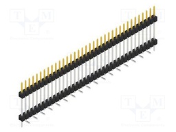 Connector: pin strips; pin header; male; PIN: 36; 2.54mm; SMT; 1x36