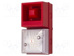 Signaller: lighting-sound; 230VAC; siren,flashing light; LED