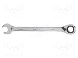 Wrench; combination spanner,with ratchet; 11mm; with switch
