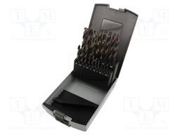 Drill bit; for metal; high speed steel grounded HSS-G; 19pcs.