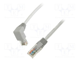 Patch cord; RJ45 plug,RJ45 up angled plug; U/UTP; 5e; stranded