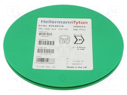 Markers for cables and wires; Label symbol: K; 2÷5mm; PVC; yellow