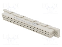 Socket; DIN 41612; type C; female; PIN: 64; a+c; THT; straight