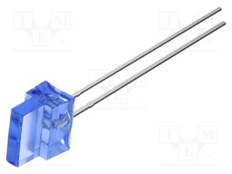 LED; blue; 1.8mm; 750mcd; 30°; Front: flat; tower; No.of term: 2; THT