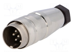 Connector: M16; male; for cable; IP65,IP67; plug; soldering; 300V