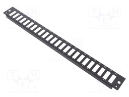 Connector: fiber optic; patch panel; RACK; Colour: black; Size: 19"