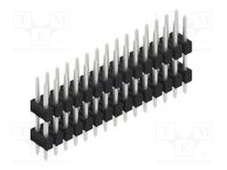Connector: pin strips; pin header; male; PIN: 30; 2.54mm; THT; 2x15