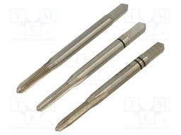 Tap-set; M3; 0.5; L: 40mm; Holder: square,hand; 2.7mm; 3pcs.