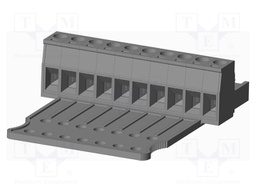 Connector: pluggable terminal block; plug; female; straight; grey