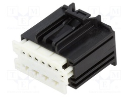 STAC64 ASSY RCPT 10 CKT HYB BLK POL A