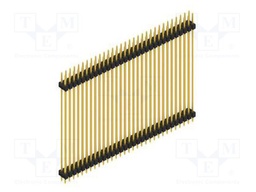 Connector: pin strips; pin header; male; PIN: 62; 2.54mm; THT; 2x31