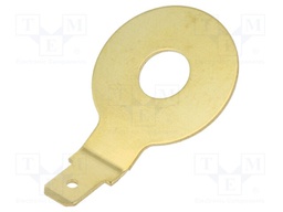 Terminal: flat; male; M8; screw; copper alloy; angled