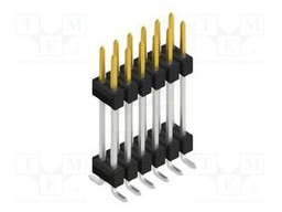 Connector: pin strips; pin header; male; PIN: 12; 2.54mm; SMT; 2x6