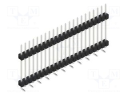 Connector: pin strips; pin header; male; PIN: 22; 2.54mm; SMT; 1x22