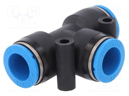 Tee fitting; plug-in; -0.95÷6bar; Mat: polymer; T type branch