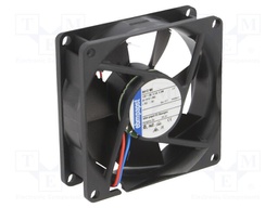 Fan: DC; axial; 80x80x25mm; 79m3/h; 37dBA; ball bearing; 3600rpm
