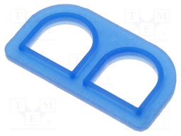 Profile gasket; Universal MATE-N-LOK; 6.35mm; PIN: 2; Layout: 1x2